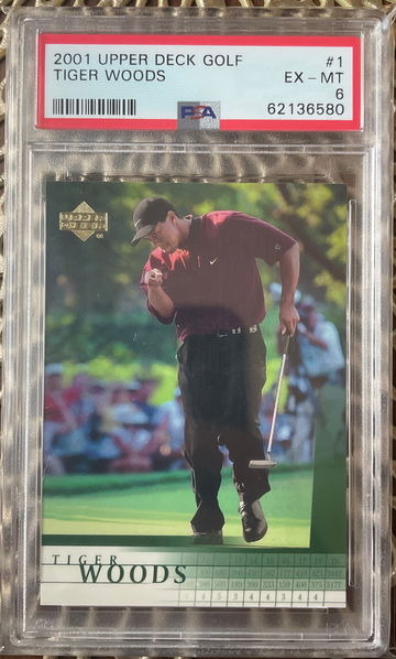 2001 Upper Deck Golf Tiger Woods RC
