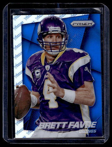 2014 Panini Prizm Blue Prizm Brett Favre #17 /50