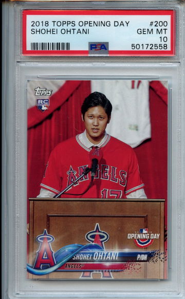 2018 Topps Opening Day Shohei Ohtani PSA 10 #200 Angels