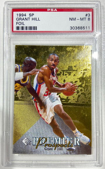 1994 SP Foil Rookie Grant Hill PSA 8 