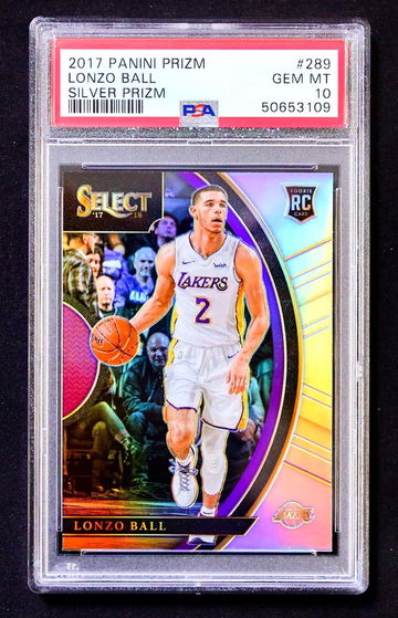 2017 Select - Lonzo Ball - Rookie Concourse Level Silver Prizm - PSA 10