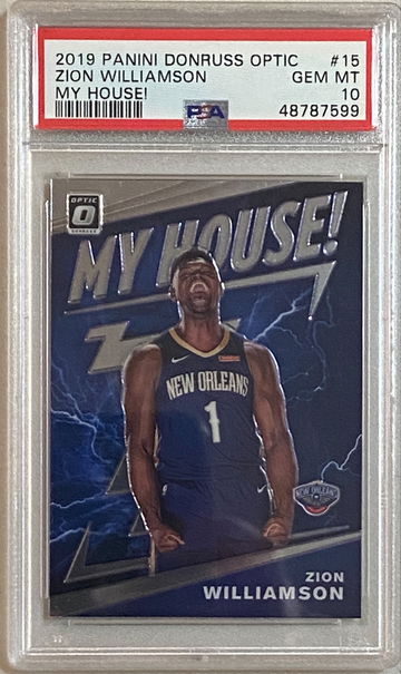 2019 Optic Zion Williamson My House! PSA 10