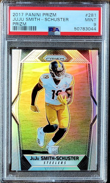 2017 JUJU SMITH-SHUSTER Panini SILVER Prizm PSA 9 MINT Rookie RC #281