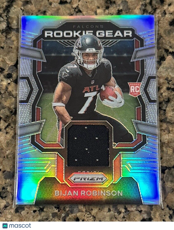 2023 Prizm Bijan Robinson Rookie #RGBR RC Gear Relic Silver Holo Rookie Prizm