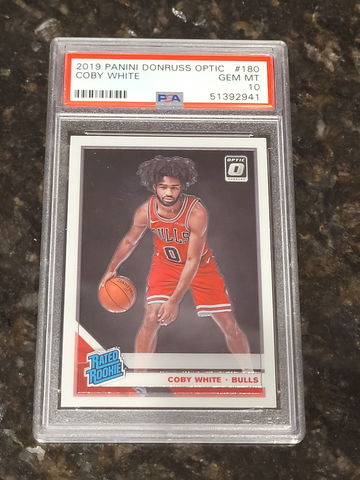 2019 Coby White Optic Rated Rookie PSA 10