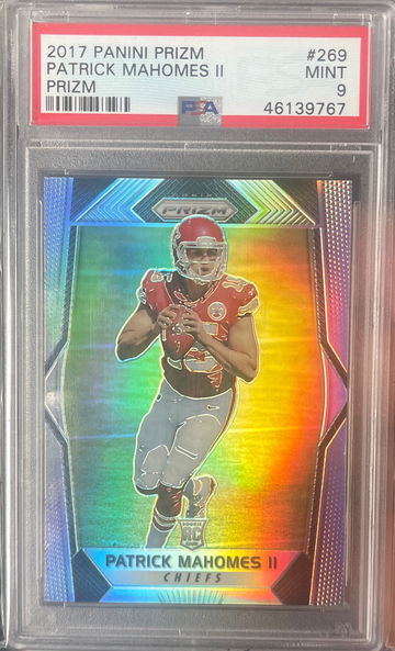 2017 Panini Prizm Silver Patrick Mahomes PSA 9