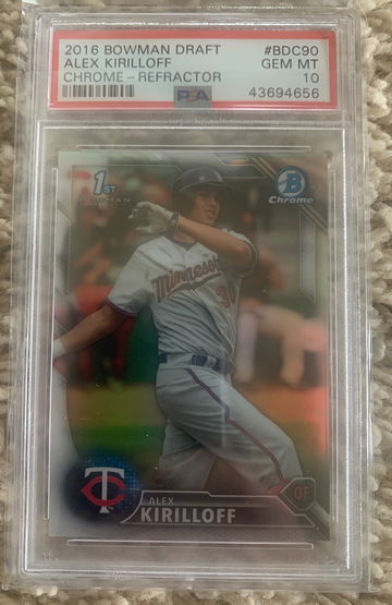 2016 bowman Alex kirilloff 