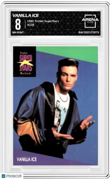 1991 ProSet SuperStars MusicCards Vanilla Ice #145 Arena Club 8.5