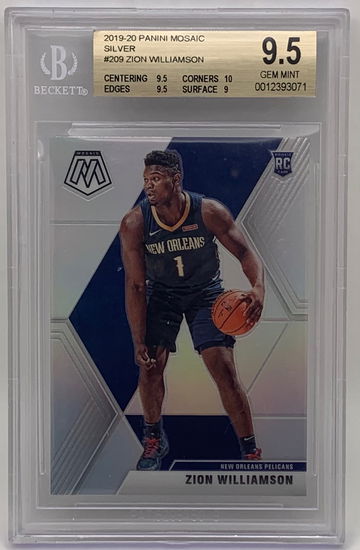 2019 Panini Mosaic Silver Zion Williamson BGS 9.5