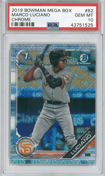 2019 Bowman Marco Luciano #82 PSA 10 Giants