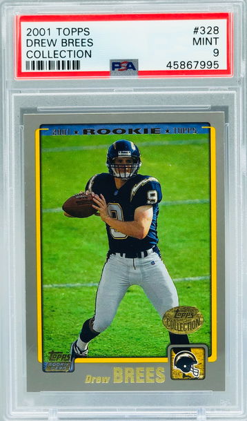 Drew Brees 2001 Topps Collection PSA 9