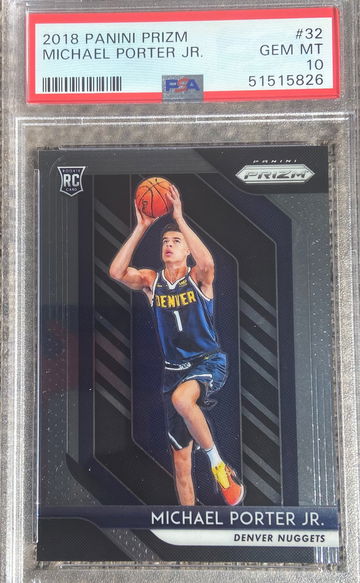 2018 Panini Prizm Michael Porter Jr RC PSA10