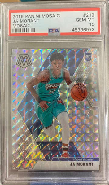 2019 Ja Morant Mosaic #219 Gem MT 10 rookie rc 