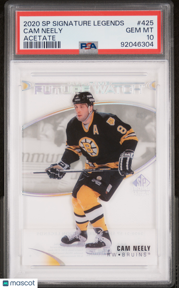 2020-2021 Upper Deck SP Signature Legends Cam Neely #425 Acetate PSA 10