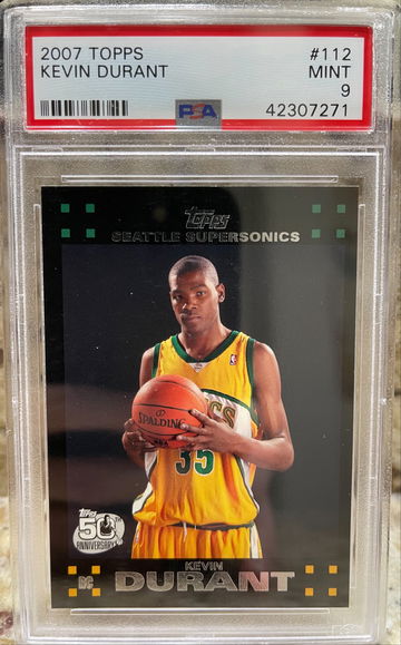 Kevin Durant Topps Rookie PSA 9