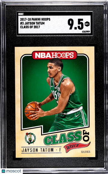 2017 Panini Hoops Jayson Tatum #3 Class Of SGC 9.5