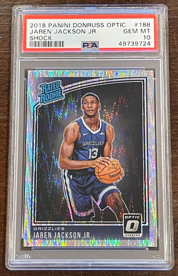 2018 Optic Shock Jaren Jackson Jr PSA 10