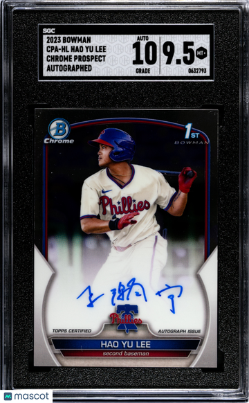 2023 Bowman Hao Yu Lee #CPA-HL CHR. Pros. Autograph SGC 9.5 Auto 10