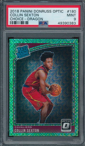2018 Donruss Optic Choice Collin Sexton Dragon PSA 9