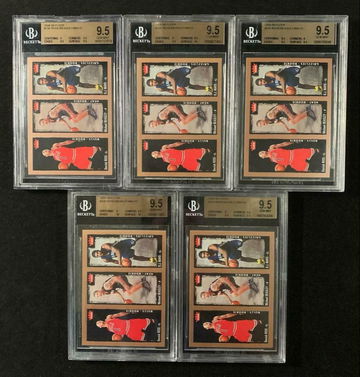 LOT (5pcs) 2008 Fleer Derrick Rose/Michael Beasley/O.J. Mayo Rookie RC BGS 9.5 LOT - DHL Express Air 5-6 Days