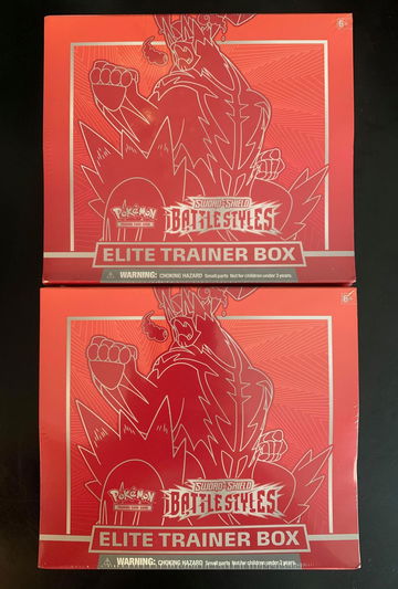 (2) Sword & Shield Battle Styles Red ETB