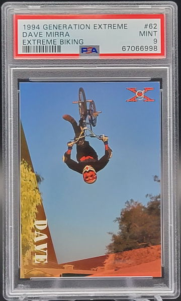 1994 Generation Extreme DAVE MIRRA RC #62 Extreme Biking PSA 9 Mint BMX
