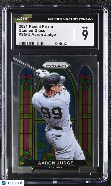 2021 Panini Prizm Aaron Judge #SG-5 Stained Glass CGC 9