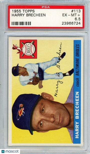 1955 Topps Harry Brecheen #113 PSA 6.5 P1334