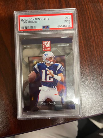 2002 Donruss Elite Brady PSA 9