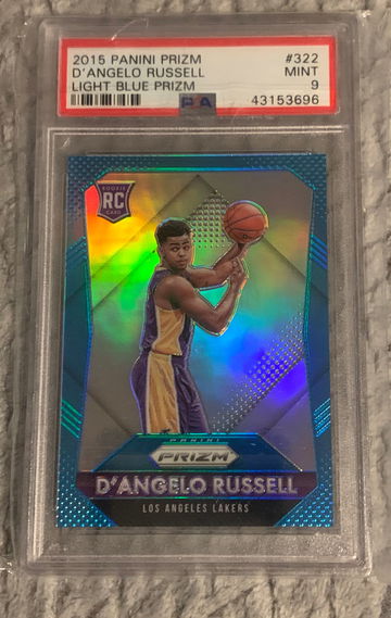 2015 D’Angelo Russell Prizm Rc Light Blue /199 