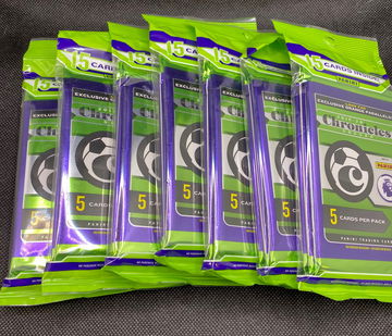 (7) 2019-20 Panini Chronicles Soccer Factory Sealed Cello Package 
