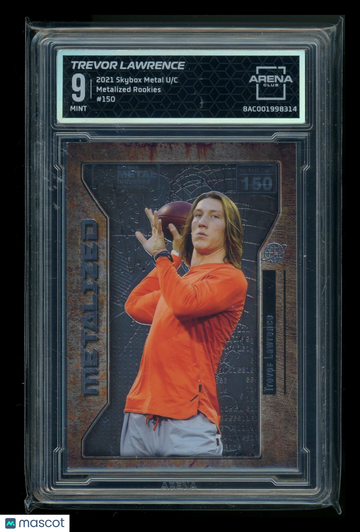 2021 Skybox Metal Universe Metalized Rookies Trevor Lawrence #150 Arena Club 9