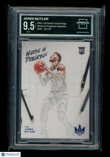 2022 2021-22 Panini Court Kings Works in Progress Sapphire Jared Butler #28 /25 RC Arena Club 9.5