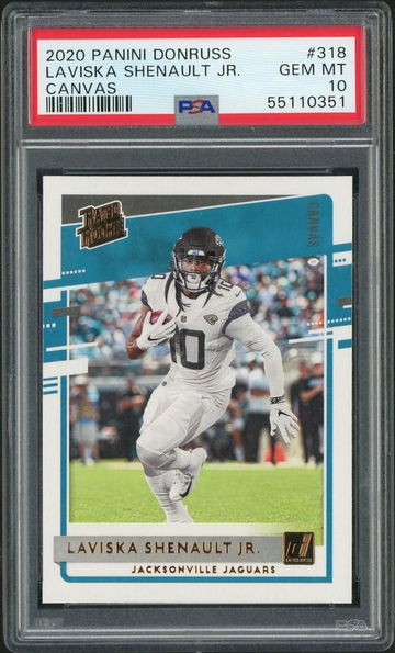 2020 Donruss Rated Rookies Canvas Laviska Shenault Jr. #318 PSA 10