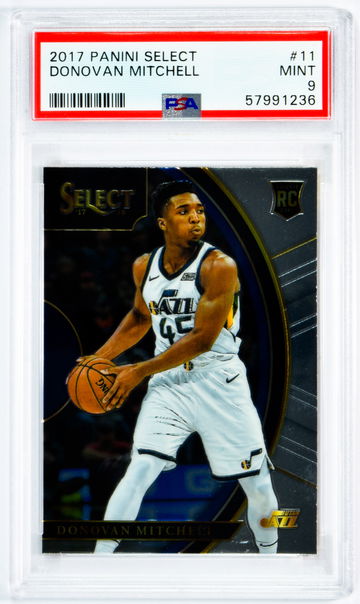 2017 Donovan Mitchell Panini Select #11 PSA 9
