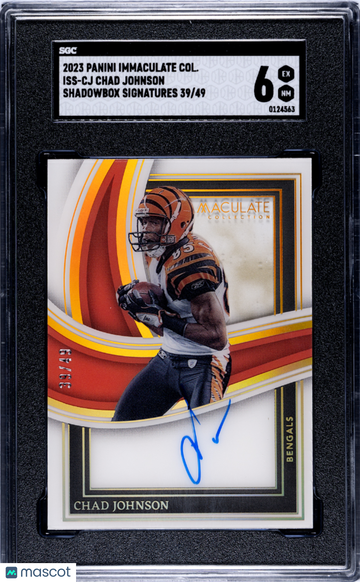 2023 Panini Immaculate Col. Chad Johnson #ISS-CJ Shadowbox Sigs. SGC 6