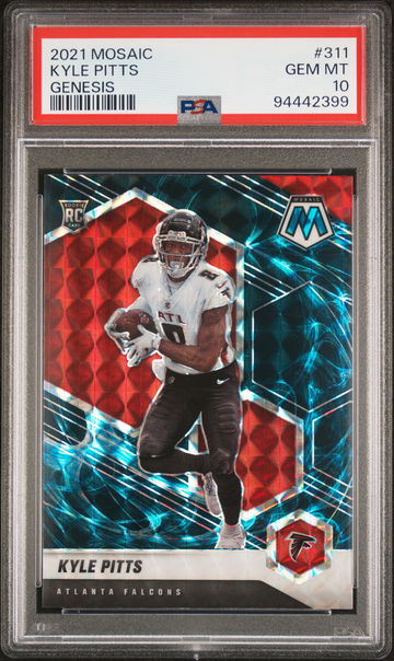 2021 Panini Mosaic Genesis Kyle Pitts #311 PSA 10
