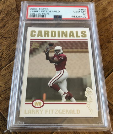 Larry Fitzgerald 2004 Topps #360 Collection Gold Foil PSA 10 POP 85