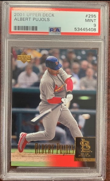 Albert Pujols 2001 Upperdeck Rookie PSA 9 HOF INVEST 702 Hr One of 6 Players 3000 hits & 500 HR