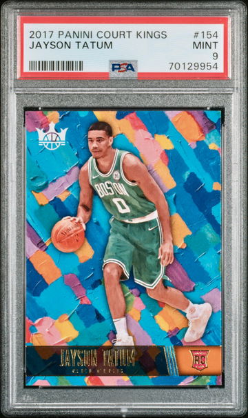 2017-18 Panini Court Kings Jayson Tatum Level II Rookie #154 PSA 9 Mint Celtics