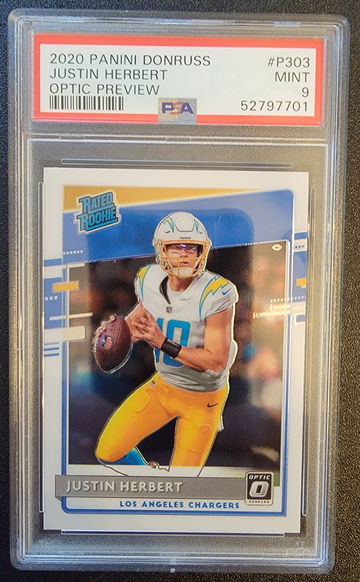 2020 Justin Herbert Optic Preview PSA9