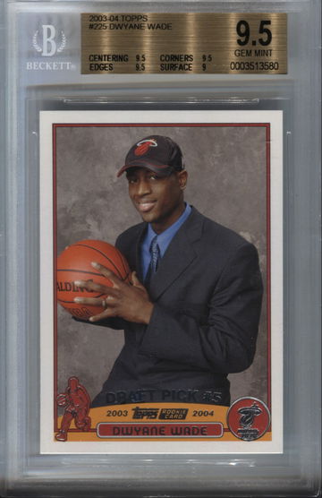 2003-04 Dwyane Wade Topps RC BGS 9.5