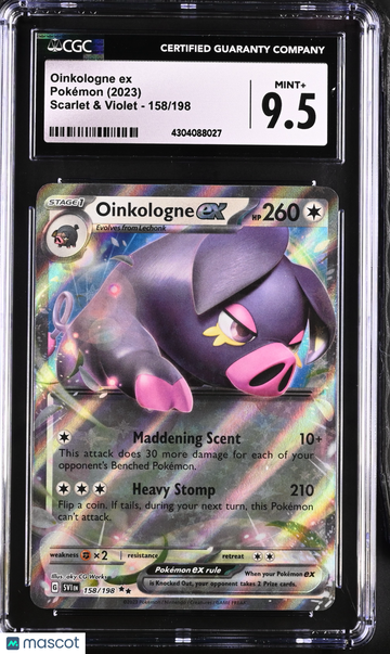 2023 Pokémon Scarlet & Violet Oinkologne ex Holo CGC 9.5 #158/198