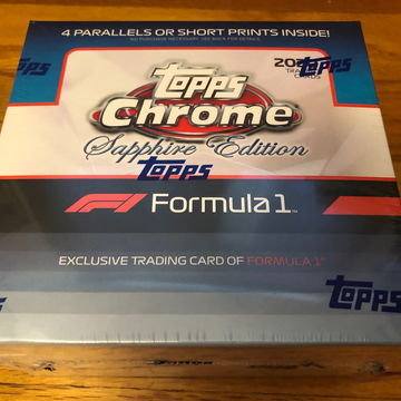 *READ - 2020 Topps Chrome Sapphire F1 Factory Sealed Box  *Tiny Plastic Tear