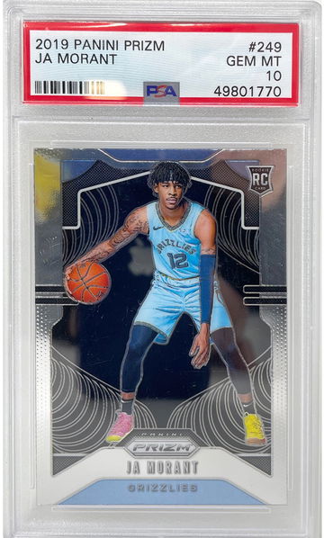 2019 Prizm Ja Morant #249 Rookie RC PSA 10