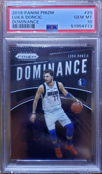 2019 Panini Prizm Luka Doncic Dominance 20 PSA 10 Gem-Mint