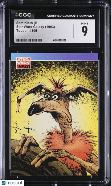 1993 Topps Star Wars Galaxy Sam Kieth (B) #105 CGC 9