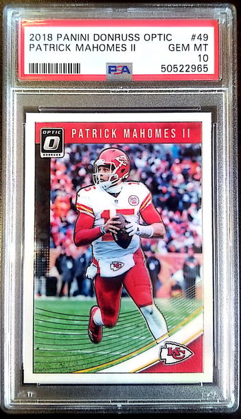 2018 Optic Football Patrick Mahomes PSA 10