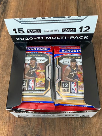 2020/21 Prizm Basketball Cello Box 12 Packs 