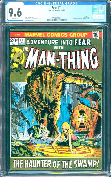 Fear #11 (1972) CGC 9.6 - White pages; 1st Jennifer Kale; Neal Adams cvr; Gerber